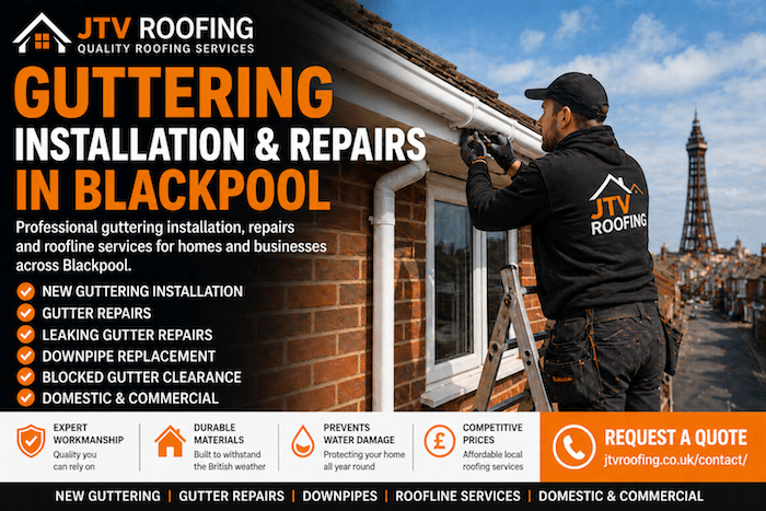 Guttering installation & repairs in Blackpool