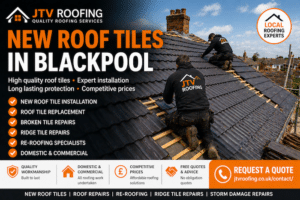 Professional new roof tiles in Blackpool